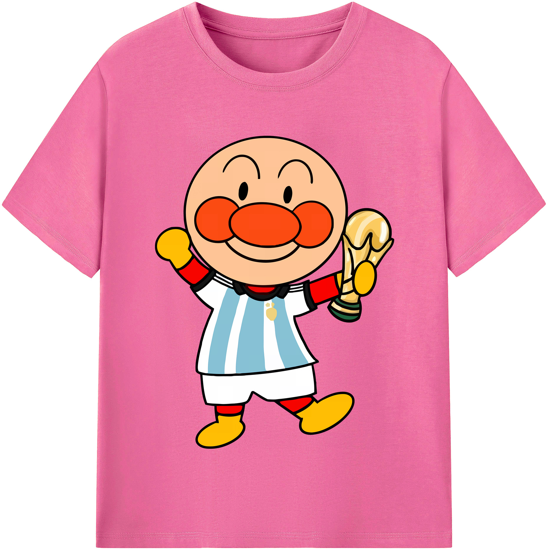 （画像用） アンパンマン Anpanman レディースカジュアルプリントTシャツ（綿100％）